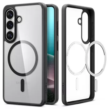 Spigen Ultra Hybrid Mag MagSafe pouzdro pro Samsung Galaxy S26+, transparentní/černé
