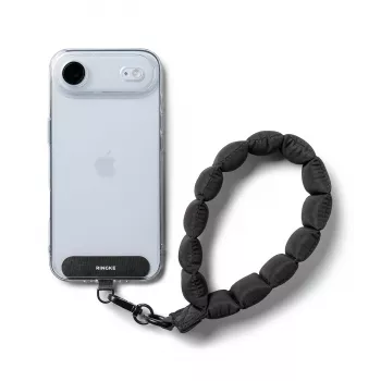 RINGKE HOLDER & PUFFER HAND STRAP černý