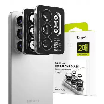 Ochranný rám fotoaparátu Ringke Camera Frame Protector 2 ks pro Samsung Galaxy S26 Ultra, černý