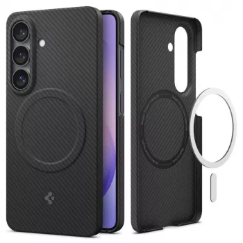 SPIGEN AirSkin Aramid Mag MagSafe pouzdro pro Samsung Galaxy S26 černé