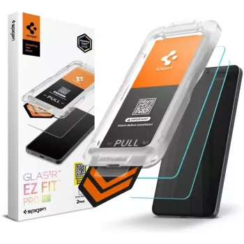 Ochranné tvrzené sklo Spigen Glas.tR EZ Fit Pro AC HD 2 ks pro Samsung Galaxy S26+, průhledné