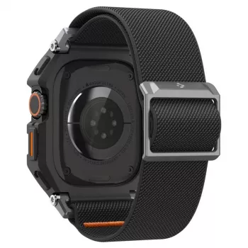 Pouzdro SPIGEN Lite Fit Pro a tvrzené sklo pro Apple Watch Ultra 1 / 2 / 3 (49 mm), matně černé