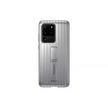 Ochranné stojací pouzdro Samsung pro Galaxy S20 Ultra, stříbrné