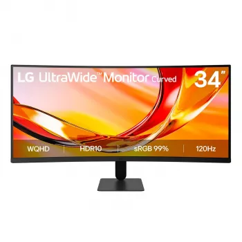 LG UltraWide 34U601B-B.AEUQ 34 inch WQHD VA zakřivený monitor, 120Hz