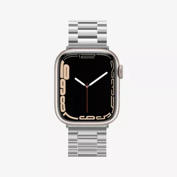 Spigen Modern Fit Link náramek pro Apple Watch 42/44/45/49mm - stříbrný