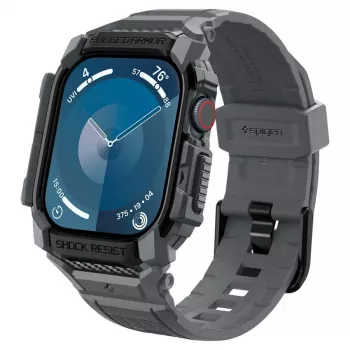 SPIGEN RUGGED ARMOR PRO APPLE WATCH 10 / 11 (46 MM) TMAVĚ ŠEDÁ