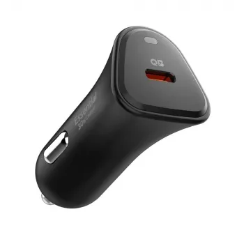 Nabíječka do auta SPIGEN ESSENTIAL EV301 1-PORT 30 W, černá