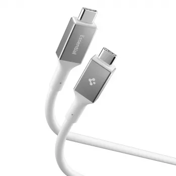 SPIGEN Essential USB-C na USB-C kabel 240W 120cm bílý
