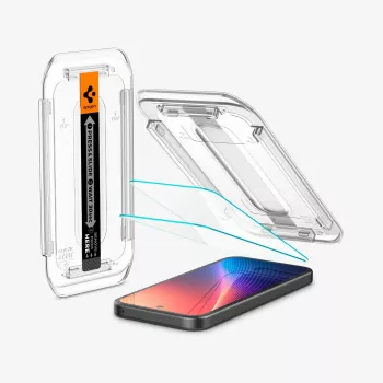 Spigen Glas.tR EZ Fit 2 balení ochranná fólie displeje pro Google Pixel 9a, čirá