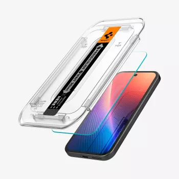 Spigen Glas.tR EZ Fit 2 balení ochranná fólie displeje pro Google Pixel 9a, čirá