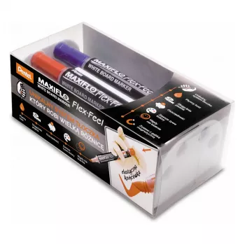 Pentel Maxiflo Flex-Feel Whiteboard Marker MWL5SBF-BX červený