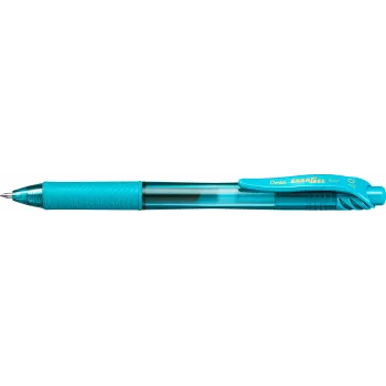 Pentel EnerGel X zasouvací gelové pero - tyrkysové - 0,7 mm - střední hrot - pro praváky i leváky