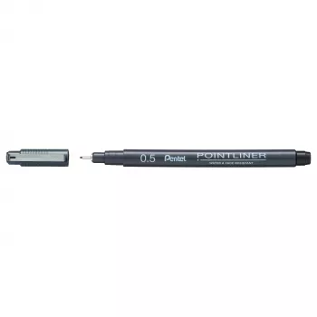 Fineliner Pentel Pointliner černý 0,5 mm