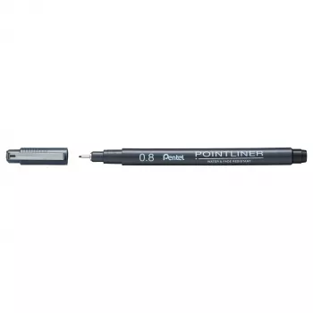Fineliner Pentel Pointliner černý 0,8 mm
