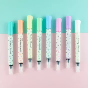 Štětcové pero Pentel Milky Brush bílé