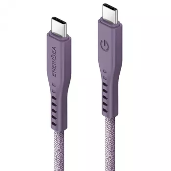 ENERGEA Flow USB-C na USB-C kabel 1,5 m fialový 240W 5A PD rychlonabíjení