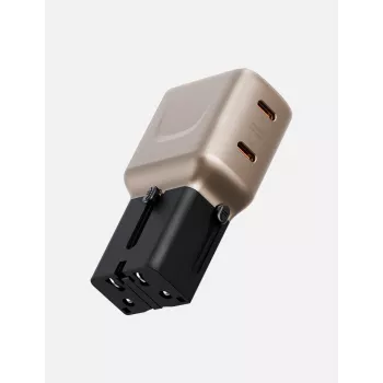 ENERGEA TravelGoAdapter 45 2xUSB-C 45W nástěnná nabíječka zlato-černá