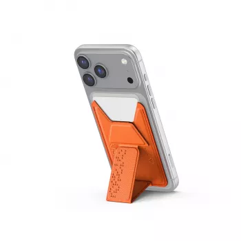 SKINARMA Kado Haxa magnetický držák na karty s úchytem a stojanem oranžový