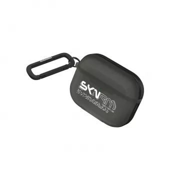 SKINARMA Kinzoku Case with Carabiner for Apple AirPods Pro 3, Smoke (SK-APP3KIN-SMOKE)