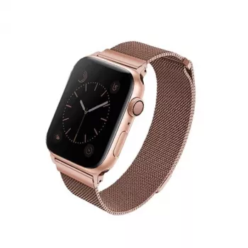 UNIQ Dante řemínek pro Apple Watch z nerezové oceli, růžové zlato, 38/40/41mm Series 1-9 SE