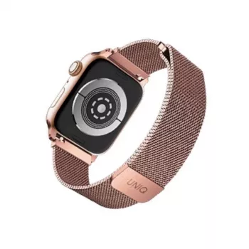 UNIQ Dante řemínek pro Apple Watch z nerezové oceli, růžové zlato, 38/40/41mm Series 1-9 SE
