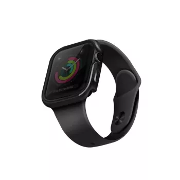 UNIQ Valencia pouzdro pro Apple Watch Series 4/5/6/SE/SE3 40 mm gunmetalově šedé