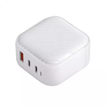 Nástěnná nabíječka UNIQ Verge Pro 66 W GaN USB-C Cloud White