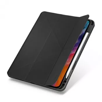 Pouzdro UNIQ Transforma Rigor Folio pro iPad Air 10,9 inch (4./5. generace), antracitově šedé s antimikrobiální úpravou