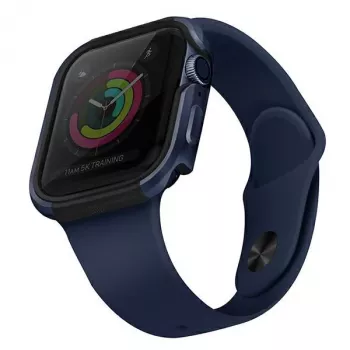 Ochranné pouzdro UNIQ Valencia pro Apple Watch Series 4/5/6/SE/SE3 40mm, Atlantic Blue