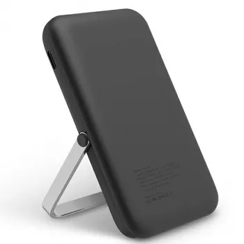 Powerbanka UNIQ Hoveo 5000mAh USB-C 20W PD Fast Charge Wireless Magnetic, antracitově šedá