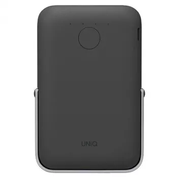 Powerbanka UNIQ Hoveo 5000mAh USB-C 20W PD Fast Charge Wireless Magnetic, antracitově šedá