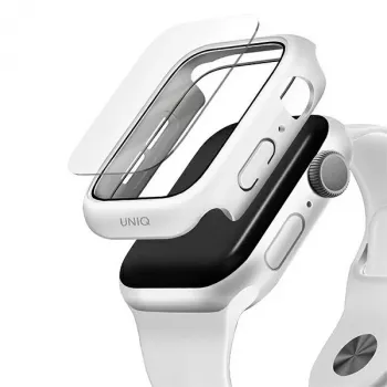 UNIQ Nautic ochranné pouzdro pro Apple Watch Series 4/5/6/SE/SE3 44mm bílé