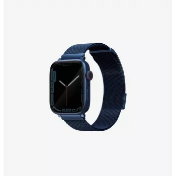 Řemínek UNIQ Dante pro Apple Watch, nerezová ocel, kobaltově modrá, 38/40/41 mm