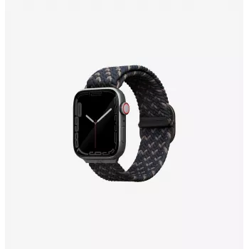 Řemínek UNIQ Aspen Braided Solo Loop pro Apple Watch 38/40/41 mm Series 1-9/SE/SE2/SE3 – citrusově růžová