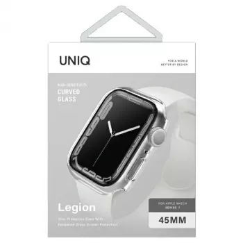 UNIQ Legion pouzdro pro Apple Watch Series 7/8/9 45 mm průhledné