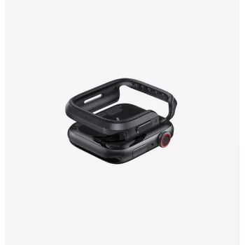 UNIQ Valencia pouzdro pro Apple Watch Series 4/5/6/7/8/9/SE/SE2/SE3 45/44mm Graphite