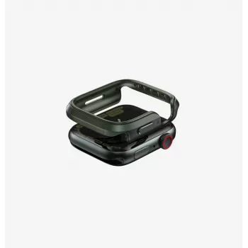 UNIQ Valencia pouzdro pro Apple Watch Series 4/5/6/7/8/9/SE/SE2/SE3 45/44 mm zelené