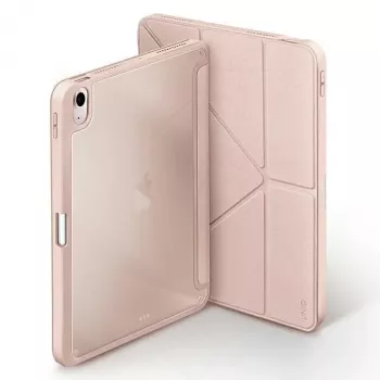 Pouzdro folio UNIQ Moven Antimicrobial pro iPad Air 10,9 inch (2020/2022) a iPad Air 11 inch (M2 2024) – Blush Pink