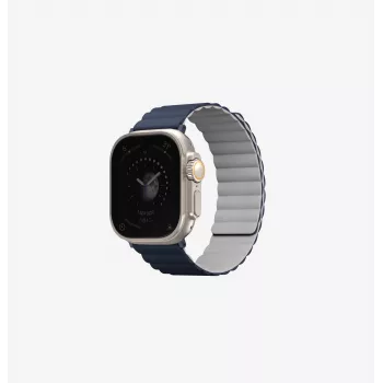 Oboustranný magnetický řemínek UNIQ Revix pro Apple Watch Series 1/2/3/4/5/6/7/8/9/SE/SE2/SE3 38/40/41 mm – šalvějově zelená/béžová
