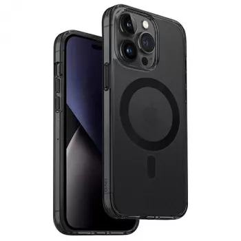 Pouzdro UNIQ LifePro Xtreme MagClick Charging pro iPhone 14 Pro Max 6,7 inch, černá/Smoke Frost
