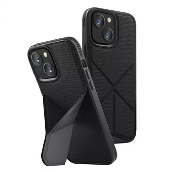 Pouzdro UNIQ Transforma pro iPhone 14 Plus / 15 Plus 6,7 inch Magclick Charging Ebony Black