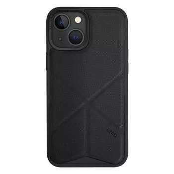 Pouzdro UNIQ Transforma pro iPhone 14 Plus / 15 Plus 6,7 inch Magclick Charging Ebony Black