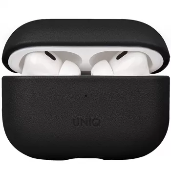 Pouzdro UNIQ Terra pro AirPods Pro 2. gen (2022/2023) – pravá kůže, Dallas Black