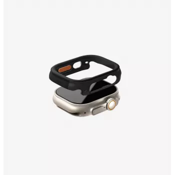 Ochranné pouzdro UNIQ Valencia pro Apple Watch Ultra / Ultra 2 / Ultra 3 49 mm, Midnight Black