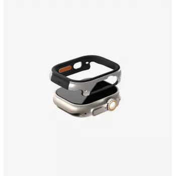 Ochranné pouzdro UNIQ Valencia pro Apple Watch Ultra / Ultra 2 / Ultra 3 49 mm, Midnight Black