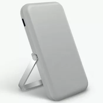 Powerbanka UNIQ Hoveo 5000mAh USB-C 20W PD Fast Charge Wireless Magnetic, Chalk Grey