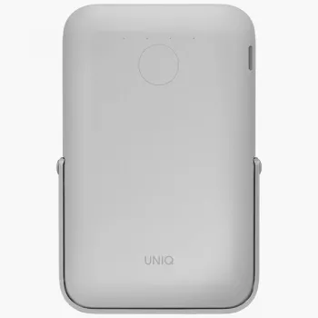 Powerbanka UNIQ Hoveo 5000mAh USB-C 20W PD Fast Charge Wireless Magnetic, Chalk Grey