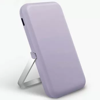 UNIQ Powerbank Hoveo 5000mAh USB-C 20W PD Fast Charge bezdrátová magnetická Lilac Lavender