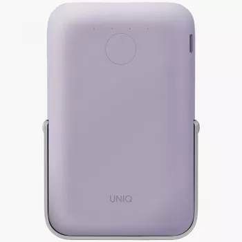 UNIQ Powerbank Hoveo 5000mAh USB-C 20W PD Fast Charge bezdrátová magnetická Lilac Lavender
