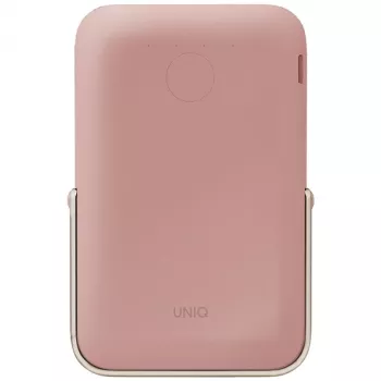 Powerbanka UNIQ Hoveo 5000mAh USB-C 20W PD Fast Charge Wireless Magnetic, Blush Pink